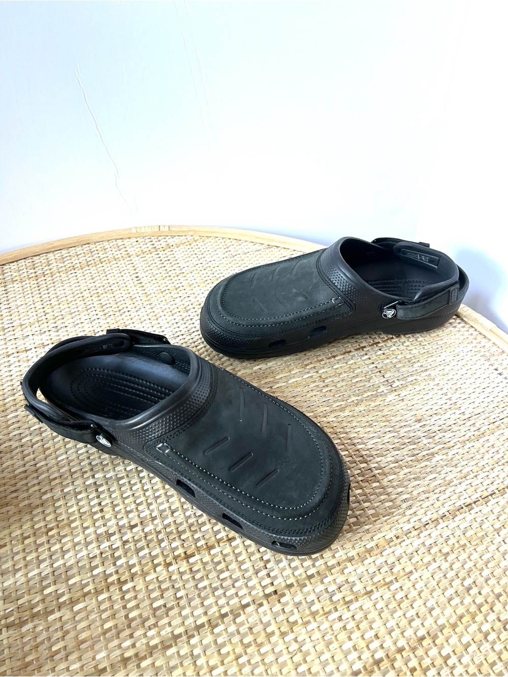 Crocs Mens Classic Yukon Vista II LiteRide Clogs graphite adj heel strap 11 - Picture 7 of 10